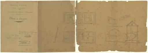 Construction d'un orphelinat civil : plans et coupes, 5 juin 1893 / E. Bordelais, architecte.